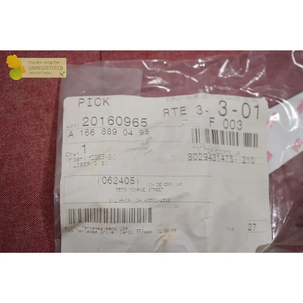 Mercedes Benz Front Bumper Right Intermediate Layer Geniune OEM A1668890495